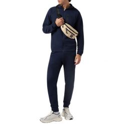 Dres męski treningowy Champion Hooded Full Zip C-tech Slim Fit Tracksuit. Niebieskie komplety dresowe Champion, m, bez wzorów, z dresówki, bez ramiączek. Za 429.00 zł.