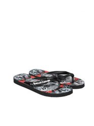 Philipp Plein Japonki | IMPS900 | Mężczyzna | Czarny. Czarne japonki Philipp Plein, bez wzorów, z materiału. W wyprzedaży za 219.00 zł.