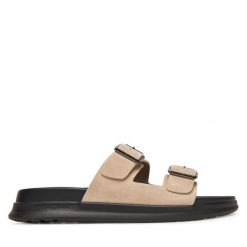 Klapki Tommy Hilfiger. Brązowe klapki Tommy Hilfiger. Za 279.99 zł.