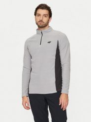 4F Bielizna termoaktywna górna 4FWAW24UFLEM045 Szary Slim Fit. Szara bielizna termoaktywna 4F, l, bez wzorów, z syntetyku, bez ramiączek, narciarskie. Za 69.99 zł.