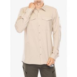 Koszula turystyczna męska Vaude Rosemoor LS Shirt II. Brązowe koszule Vaude, m, bez wzorów, bez kołnierzyka, bez ramiączek. Za 251.99 zł.