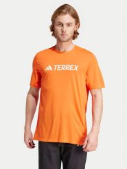 Adidas Koszulka techniczna Terrex Multi Endurance Tech IY9427 Pomarańczowy Regular Fit. Brązowe t-shirty sportowe Adidas, bez wzorów, z syntetyku, bez ramiączek, trekkingowe. Za 99.99 zł.