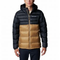 Kurtka Puchowa Columbia Buck Butte Insulated Hooded Jacket Męska. Czarne kurtki Columbia, l, bez wzorów, z puchu, bez kaptura. Za 590.99 zł.