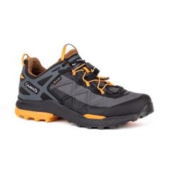 Buty trekkingowe męskie AKU Rocket Dfs GTX. Brązowe buty turystyczne Aku, bez wzorów, z gore-texu, bez zapięcia, trekkingowe, gore-tex. Za 816.70 zł.