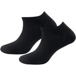 2-pak skarpetek Devold Daily Merino Shorty Sock - Black. Czarne skarpety Devold, bez wzorów, z materiału. Za 65.00 zł.