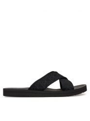 Calvin Klein Klapki Ess Diecut Xcross Wb Aop HM0HM02093 Czarny. Czarne klapki CALVIN KLEIN, z materiału. Za 289.99 zł.