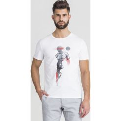 T-SHIRT JUST CAVALLI. Białe t-shirty Just Cavalli, l, bez wzorów, z bawełny, bez kołnierzyka, bez ramiączek. Za 391.30 zł.