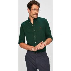 Polo Ralph Lauren - Koszula. Zielone koszule Polo Ralph Lauren, l, bez wzorów, z bawełny, bez kołnierzyka, bez ramiączek. Za 469.90 zł.