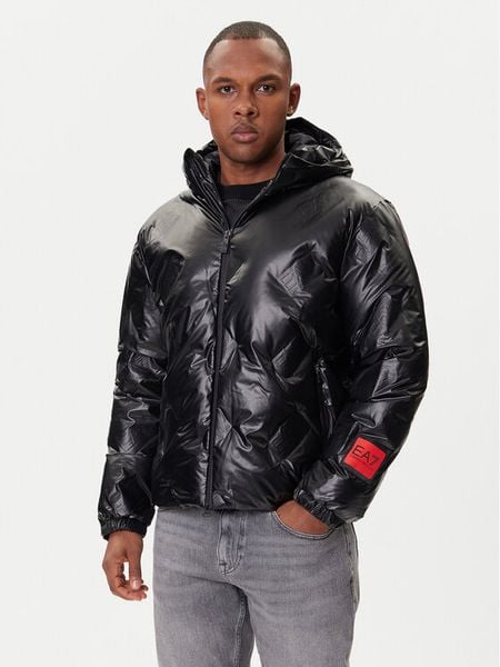 EA7 Emporio Armani Kurtka z imitacji skóry 7M001860 AF22699 UC001 Czarny Regular Fit. Czarne kurtki EA7 Emporio Armani, na zimę, l, bez wzorów, ze skóry, bez kaptura. Za 1,499.00 zł.