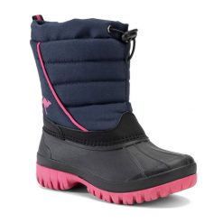 Śniegowce juniorskie KangaROOS K-Ben. Niebieskie śniegowce Kangaroos, bez zapięcia. Za 149.99 zł.