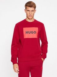 Hugo Bluza Duragol222 50467944 Czerwony Regular Fit. Czerwone bluzy Hugo, m, bez wzorów, z bawełny, bez kaptura. Za 149.99 zł.