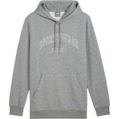 Bluza sportowa męska Puma Ess Logo LAB Gradient Hoodie FL. Szare bluzy bez kaptura Puma, m, bez wzorów, bez kaptura. Za 179.00 zł.