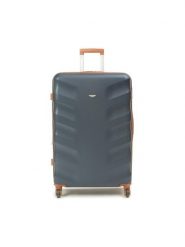 Semi Line Walizka duża T5559-6 Granatowy. Niebieskie walizki Semi-line, bez wzorów, z tworzywa sztucznego, duże. Za 449.99 zł.
