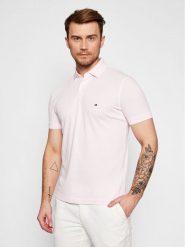 Tommy Hilfiger Polo 1985 MW0MW17770 Różowy Regular Fit. Czerwone koszulki polo Tommy Hilfiger, m, bez wzorów, z bawełny, bez kołnierzyka, bez ramiączek. Za 179.99 zł.