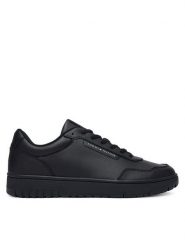 Tommy Hilfiger Sneakersy Th Basket Core Leather FM0FM05927 Czarny. Czarne buty sportowe casual Tommy Hilfiger, bez wzorów, ze skóry, bez zapięcia. Za 409.99 zł.