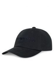 Emporio Armani Czapka z daszkiem EM001319 AF14032 UB118 Granatowy. Niebieskie czapki z daszkiem Emporio Armani, bez wzorów, z bawełny. Za 299.99 zł.
