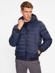 Pepe Jeans Kurtka zimowa Billy PM402865 Granatowy Regular Fit. Niebieskie kurtki Pepe Jeans, na zimę, l, bez wzorów, z jeansu, bez kaptura. Za 459.99 zł.