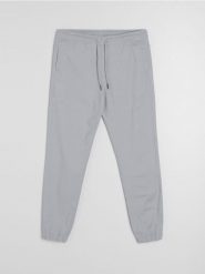 Bawełniane spodnie jogger - szary. Szare joggery i bojówki Sinsay, bez wzorów, z bawełny. Za 49.99 zł.