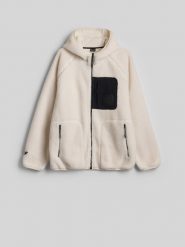 4F Polar regular sherpa z kapturem męski - beżowy 3XL. Brązowe bluzy z polaru 4F, m, bez wzorów, z materiału, bez kaptura. Za 199.99 zł.