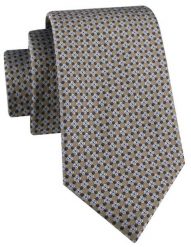 Krawat Męski - Beżowo-Niebieski Drobny Wzór - Alties. Niebieskie krawaty i muchy Alties, bez wzorów, z tkaniny. Za 55.00 zł.