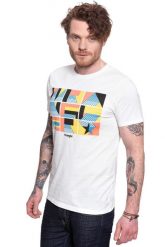WRANGLER T SHIRT SS UNITY TEE OFF WHITE W7E9D3737 112131791. Białe t-shirty Wrangler, m, bez wzorów, bez kołnierzyka, bez ramiączek. Za 69.99 zł.