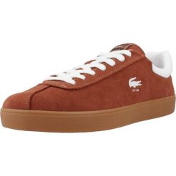 Tenisówki Lacoste Model Baseshot Kolor Brązowy. Brązowe trampki LACOSTE, m, bez wzorów, bez zapięcia. W wyprzedaży za 399.00 zł.