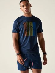 Dare 2b Koszulka funkcyjna "Tech II" w kolorze granatowym rozmiar: XXL. Niebieskie t-shirty sportowe Dare 2B, bez wzorów, z materiału, bez ramiączek, outdoorowe. Za 52.42 zł.