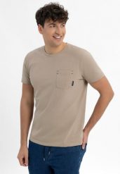 TM-SVEN. Brązowe t-shirty Volcano, l, bez wzorów, z bawełny, bez kołnierzyka, bez ramiączek. Za 69.99 zł.