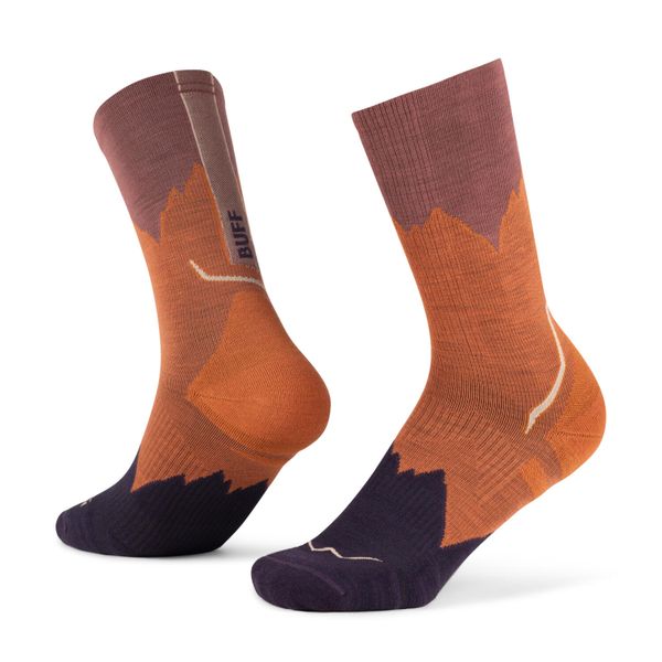 Skarpetki Buff MERINO LIGHTWEIGHT CREW SOCK LWC3. Brązowe skarpety Buff, bez wzorów, z elastanu. Za 109.99 zł.