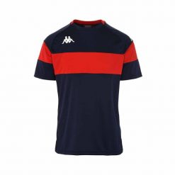 Jersey Kappa Dareto. Czerwone t-shirty sportowe Kappa, bez wzorów, z jersey, bez ramiączek, do piłki nożnej. Za 176.50 zł.