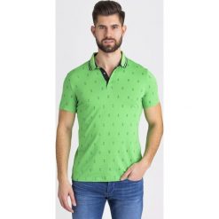 POLO Armani Exchange. Zielone koszulki polo sportowe Armani Exchange, l, bez wzorów, z bawełny, bez kołnierzyka, bez ramiączek. Za 195.30 zł.