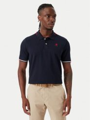 Beverly Hills Polo Club Polo P-SS26M-P2525 Granatowy Regular Fit. Niebieskie koszulki polo Beverly Hills Polo Club, m, bez wzorów, z bawełny, bez kołnierzyka, bez ramiączek. Za 169.99 zł.