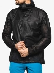 Kurtka przeciwdeszczowa męska Houdini The Orange Jacket. Czarne kurtki Houdini, l, bez wzorów, z materiału, bez kaptura. Za 1,432.70 zł.