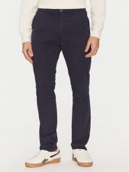 Napapijri Chinosy M-Puyo NP0A4H98 Granatowy Slim Fit. Niebieskie eleganckie spodnie Napapijri, m, z bawełny. Za 289.99 zł.