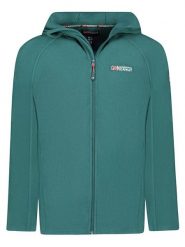 Geographical Norway Kurtka polarowa "Tugood" w kolorze zielonym rozmiar: XL. Zielone kurtki Geographical Norway, xl, bez wzorów, z polaru, bez kaptura. Za 83.42 zł.
