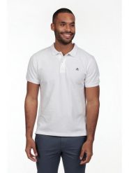 The Time of Bocha Koszulka polo w kolorze białym rozmiar: M. Białe koszulki polo The Time of Bocha, m, bez wzorów, z bawełny, bez kołnierzyka, bez ramiączek. Za 86.99 zł.