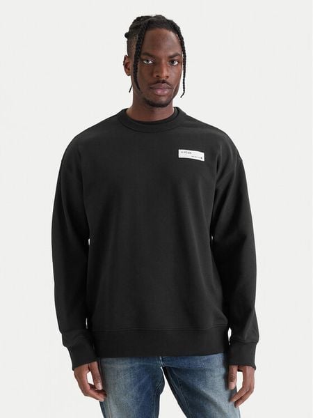 G-Star Raw Bluza HB Badge D28660-E209 Czarny Relaxed Fit. Czarne bluzy G-Star Raw, m, bez wzorów, z bawełny, bez kaptura. Za 349.99 zł.