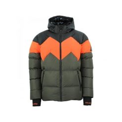 Kurtka narciarska Peak Mountain. Zielone kurtki narciarskie i snowboardowe Peak Mountain, m, bez wzorów, narciarskie. W wyprzedaży za 497.50 zł.