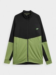 4F Kurtka sportowa w kolorze czarno-zielonym rozmiar: M. Czarne kurtki outdoor i hardshell 4F, m, bez wzorów, z materiału, bez kaptura, outdoorowe. Za 84.01 zł.