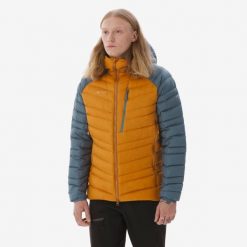 Kurtka puchowa męska Simond Alpinism. Brązowe kurtki SIMOND, l, bez wzorów, z materiału, z kapturem. Za 499.99 zł.