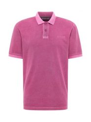 ELBSAND Koszulka polo "Len" w kolorze fioletowym rozmiar: M. Różowe koszulki polo ELBSAND, m, bez wzorów, z bawełny, bez kołnierzyka, bez ramiączek. Za 134.95 zł.