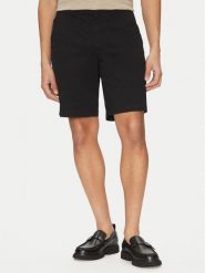 Calvin Klein Jeans Szorty materiałowe LV040EM618 Czarny Regular Fit. Czarne szorty Calvin Klein Jeans, m, bez wzorów, z bawełny. Za 289.99 zł.