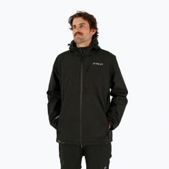Kurtka żeglarska męska Jetpilot Venture Spray. Czarne kurtki JETPILOT, l, bez wzorów, bez kaptura. Za 319.99 zł.