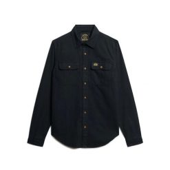 Koszula flanelowa Superdry Trailsman. Czarne koszule Superdry, m, bez wzorów, bez kołnierzyka, bez ramiączek. Za 312.55 zł.