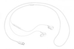 Samsung Słuchawki dokanałowe Stereo Type C, EO-IC100BWEGEU White. Białe słuchawki bezprzewodowe SAMSUNG. Za 71.99 zł.