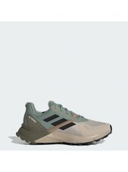 Adidas Buty do biegania Terrex Soulstride JI1925 Zielony. Zielone buty do biegania Adidas, bez wzorów, z materiału, bez zapięcia, do biegania. Za 398.99 zł.