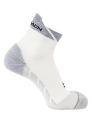 SALOMON Skarpety funkcyjne "Speedcross Ankle" w kolorze białym rozmiar: 45-47. Białe skarpety Salomon, bez wzorów, prążkowane. Za 66.31 zł.