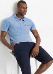 Shirt polo pique, z czystej bawełny (2 szt.). Czerwone koszulki polo bonprix, l, bez wzorów, z bawełny, bez kołnierzyka, bez ramiączek. Za 132.99 zł.