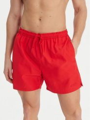 Calvin Klein Swimwear Szorty kąpielowe LV00N61027 Czerwony Regular Fit. Czerwone kąpielówki Calvin Klein Swimwear, l, bez wzorów, z syntetyku. Za 269.99 zł.