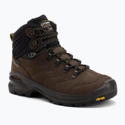 Buty trekkingowe męskie Grisport 15207NV5G. Brązowe buty turystyczne Grisport, bez wzorów, bez zapięcia. Za 479.99 zł.